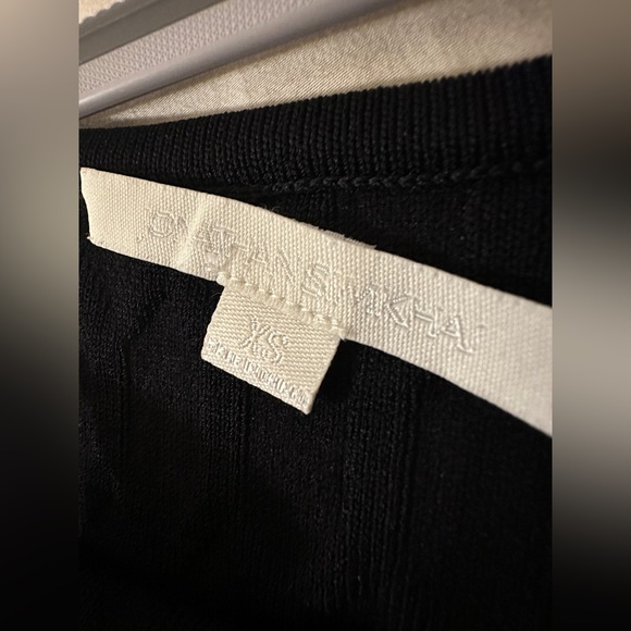 Jonathan Simkhai Black Rayon knit Textured Top - Picture 5 of 7